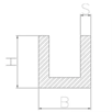 Aluminum U profiles