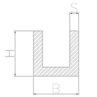 Aluminum U channel extrusions