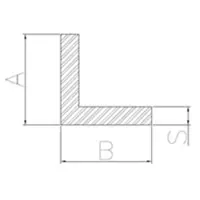 image-Aluminum corner extrusion with even sides