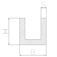 image-Aluminum u channel 