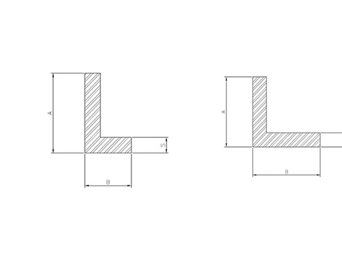Profilo alluminio a L, l'estruso versatile per tutti i settori industriali